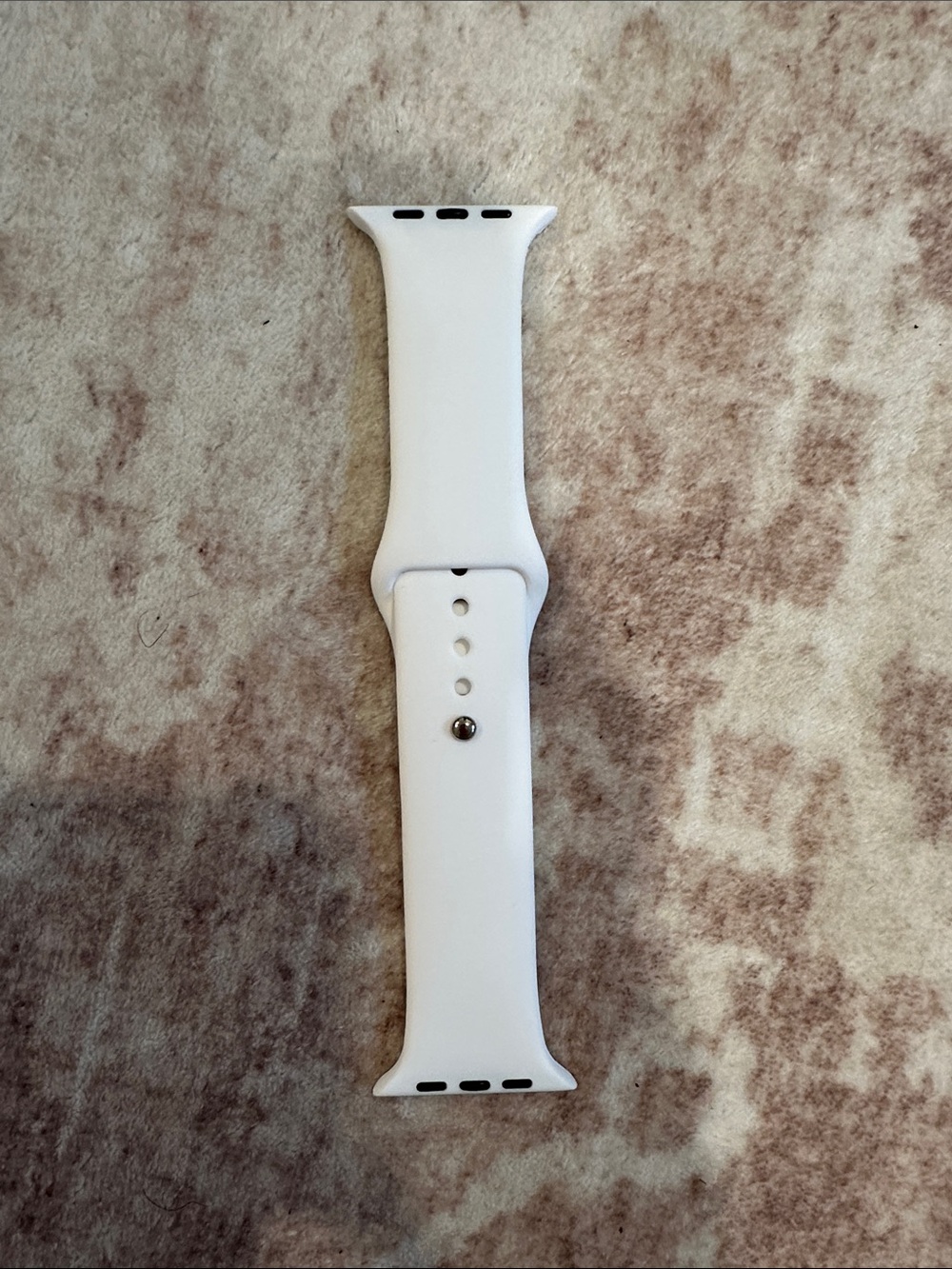 White Silicone Watch Band for Smartwatches